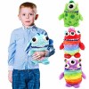 Worry Yummy Monster Peluche pour enfants - 28 cm - Pour garçons et filles - Compagnon de sommeil pour réduire lanxiété, le s