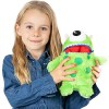 Worry Yummy Monster Peluche pour enfants - 28 cm - Pour garçons et filles - Compagnon de sommeil pour réduire lanxiété, le s