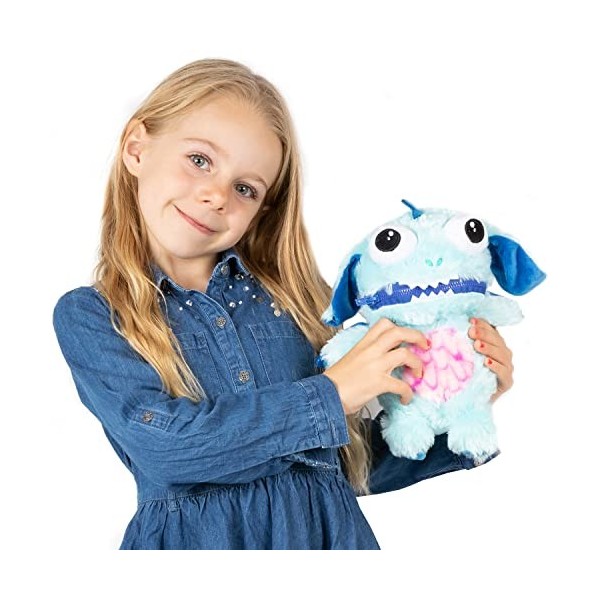 Worry Yummy Monster Peluche pour enfants - 28 cm - Pour garçons et filles - Compagnon de sommeil pour réduire lanxiété, le s