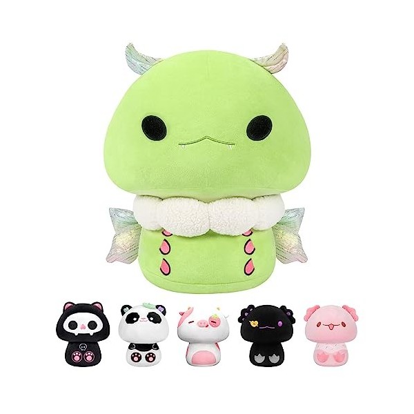 Mewaii 36CM Peluche Douce Feuille dErable Moth Mushroom Animal Coussin Peluche Squishy Toy Pillow