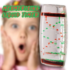 Minuteur à bulles à mouvement liquide, 1 lot de minuteur sensoriel à eau, aide à apaiser, laccessoire de bureau parfait pour