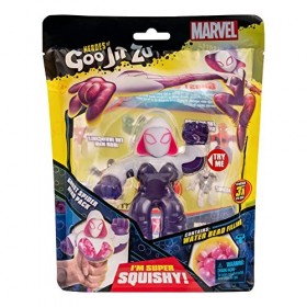 Heroes of Goo Jit Zu Marvel Ghost Spider Hero Pack – Super Squishy Water Bead Goo Filled Marvel Héros de 11,4 cm de Haut 414