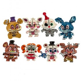 FNAF Lot de figurines amovibles - Cadeau de Noël - Lumière intérieure - Cadeau danniversaire pour les fans de FNAF - 14 cm 