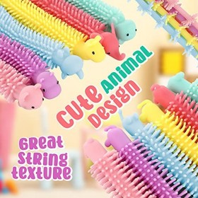 ZaxiDeel Lot de 6 cordes sensorielles colorées pour enfants et adultes atteints de TDAH, TOC ou autisme