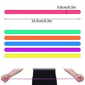 Firtink Lot de 12 cordes extensibles pour enfants et adultes, corde anti-stress, jouet sensoriel pour réduire lanxiété et le