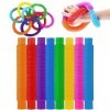 Lot de 24 tubes sensoriels pour enfants - Jouets sensoriels Autisme - Fidget Toy - Jeu de tubes pour enfants - Tubes moulable