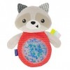 Infantino- Seek & Squish Sensory Pal Râton Laveur sensoriel, 315083, Multicolore