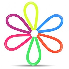 Coogam 6 Pack Jouets sensoriels à Corde Extensible - soulager Le Stress et Augmenter la Patience - Bon pour Les Enfants avec 