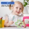 KEEYMENT Wacky Tracks – Lot de 4 jouets sensoriels Snap and Click à 24 maillons pour enfants – Jouets pour soulager le stress