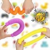 Yiran Tubes Extensibles sensoriels 6 PCS Colorful Party Favor Fidget Toys avec des Sons Pop Amusants. Jouets sensoriels de Tu