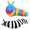 King Improvingss Fidgets Slug Toys, 3D Fidget Slugs Toys, Funny Flexible Creative Snail Toy for Kids Adults, Sensory Toys for