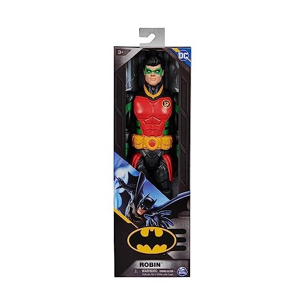 DC Comics, Figurine Robin Action de 30 cm, entièrement Mobile pour des Aventures passionnantes et des Cascades Pleines dacti