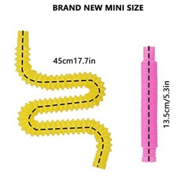 AKlamater Lot de 7 mini tubes sensoriels - Jouets sensoriels colorés - Jouets pour soulager le stress - 2 cm