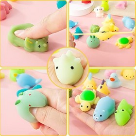 Nestling 21Pièces Kawaii Mochi Squishy Toys - Mini Squishies Noctiluque Soft Squeeze Jouet - Mignon Animal Squishy Jouet Anti