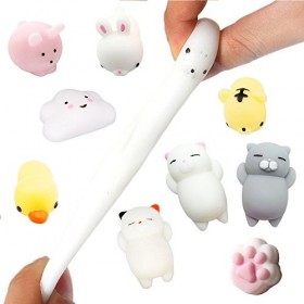 Amaza 36Pcs Squishy Kawaii Petit Animaux Anti Stress Reliever Jouet Multicolore 