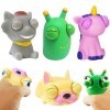 4 Pièces Squeeze Jouet,Popping Out Eyes Squeeze Toys,Squeeze Ball,Anti-Stress Jouets,Squeeze Antistress Jouets,Squeeze Toys p
