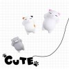 Yakiki 5 Pcs Mixed Mini Soft Squishy Toys Mignon Mochi Squishy Soft Cat Squeeze guérison Fun Toys Enfants Jouet Stress Relief