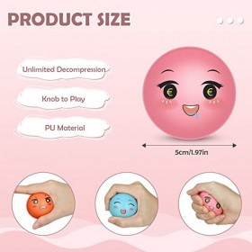 32 Pièces Cadeau Invite Anniversaire Enfant, Petits Cadeaux Anniversaire Balle Rrebondissantes Enfant Balles Anti-Stress pour