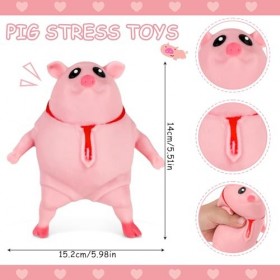 Cochon Jouets à Presser Balles Rose Porcin Fun Anti-Stress Cochon Balle De Squeeze Jouet Soulagement Soulager Stress Cochon J