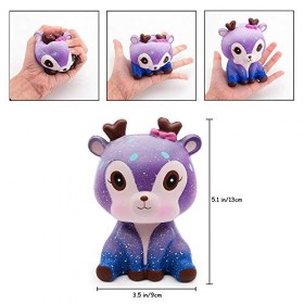 Squishy Jouet 4 Pièces, VICTERR Kawaii Soft Squishy Jouet, Slow Rising Parfumé Squeeze, Anti Stress Squishy pour Les Enfants 