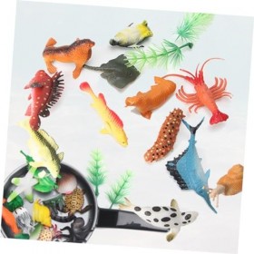 ibasenice 12 Pièces Modèle Animal Marin Jouet Statuette Modèle Animal en Plastique Mini Crabe Éducatif Figurine Animal Marin 