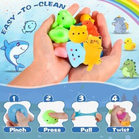 NCKIHRKK Kawaii Mochi Squishy, 60 PCS Mignon Animaux Jouet Soft Squeeze, Jouet Squishies Anti Stress Enfant, Soulager Le Stre