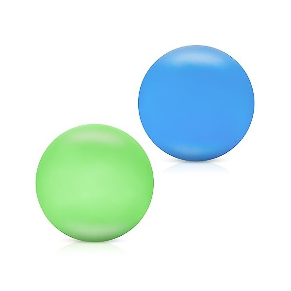 Vicloon Balle Anti-Stress,2pcs Boules à Presser Sensorielles Squish Ball Jouets Anti-Stress Squishy,pour Adultes et Enfants A