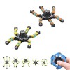 2 Unités Fidget Spinners Transformables et Fluorescentes. Robot Rotatif Portatif. Jouet Anti-Stress. Cadeau pour Adultes et E