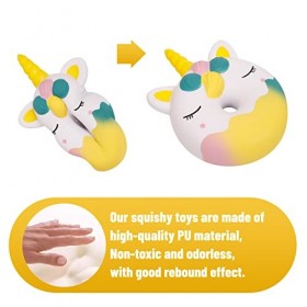 Anboor Squeeze Toys Licorne Donut Montée Lente Jouets Anti-Stress Squishy Kawaii