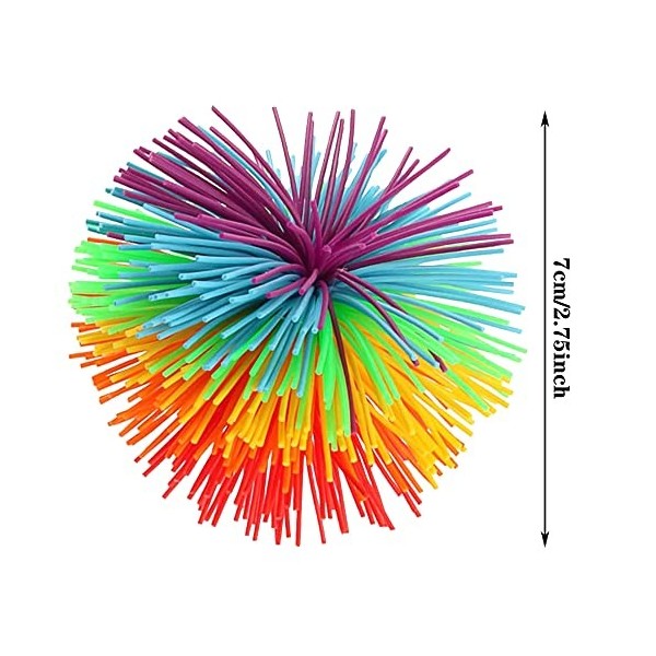 Boules Stringy de Singe, Balle en Silicone Colorée Boules, Boules de Stress Rebondissantes, pour lirritabilité/Décompression