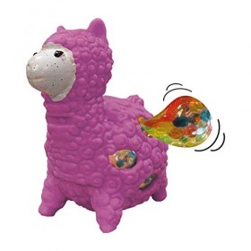 Squidgeemals - Lama de Deluxebase. Jouet Lama Squishy Super Extensible avec Perles de Gel. Jouets Anti Stress Squishy pour Le