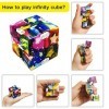 Steemjoey 2PCS Galaxy Jouet Cube, Fidget Toy Set, Fidget Toy et Cube Infini Fidget Blocs, Décompression Jouets Cube Anti-Stre