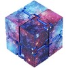 Infinity Cube, Cube Infini Jouets Fidget Anti Stress Cube pour Soulagement du Stress et de lAnxiété Relaxant Mauve 