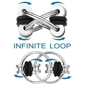 mciskin Flippy Chain Fidget Jouet Soulage Le Stress Réducteur - Parfait pour ADD, TDAH, Anxiété et Autisme Pack de 3 