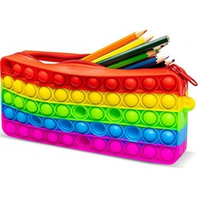 CRAZE PRESSNPop Trousse Scolaire Anti-Stress 3D Pop IT Jouet Anti Stress Enfant Fidget Toys Bubble coloré Jouet Sensoriel O