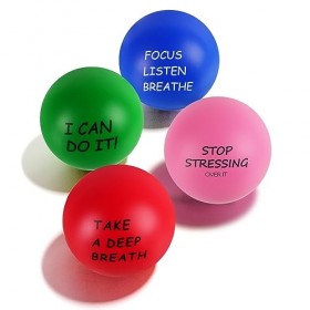 Ainiv Balles Anti-Stress Colorées Fidget Balls, 4PCS 4cm Boule