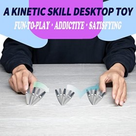 CaLeQi De Bureau Flip Jouet Poche Taille Cinétique Jouet Flip Spinning Jouet Flip Stress pour lAutisme soulagement De lanxi