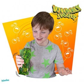 Wiggly Jiggly - Bestioles de Deluxebase. Jouet deau Grand Format Super Squishy avec de Petits lézards & araignées. Jouets se