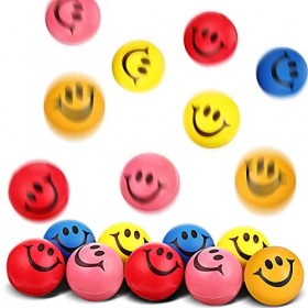 4 Balles Anti-Stress de Visage Souriant Drôle Mini Balles Anti-Stress Boules Anti-Stress de Visage Souriant Balle de Soulagem