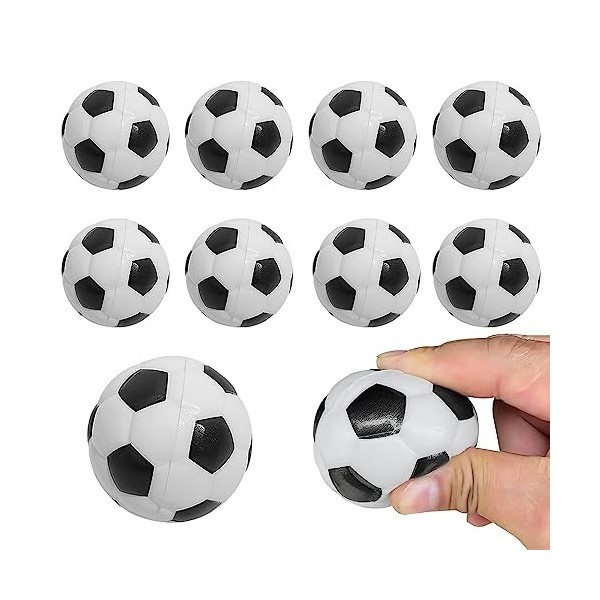 Fivtsme Balle Anti-Stress, Mini Ballon Football, 63mm Balle Anti Stress, Balle en Mousse, Mini Balles de Sport, Compressibles