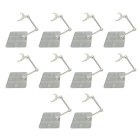 Weikeya Support de Figurine daction Décoration de Maison Durable Transparente Bonne stabilité Acrylique 10 Ensembles Support