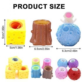 WeddHuis 3 Stück anti-stress avec paillettes pour et adultes – Réduit lanxiété et apaise – Jouet sensoriel ADHD