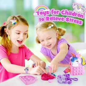 Gifitizi Jouet Fille 3 4 5 6 7 8 Ans, Fidget Toys Pack Cadeau Fille 3 4 5 6 7 8 Ans Sac Licorne Fille 3 4 5 6 7 8 Ans Jouet A