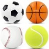 Yeefunjoy Lot de 4 balles Anti-Stress de Sport Fidget Toy Fidget Sensory Anxiété Soulagement du Stress Jouet pour Enfants Adu