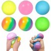 Steemjoey Lot de 6 Balles Anti-Stress Colorées Fidget Balls Jouets Anti-Stress pour Adultes et Enfants Anxiété Thérapie des M