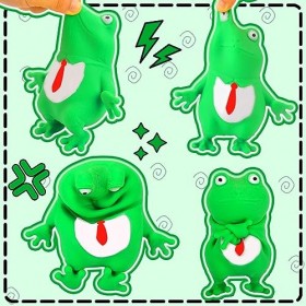 Grenouille Squeezing Jouets Grenouille Decorative Grenouille Anti-Stress Réaliste Grenouille Jouet Extensible Jouet Spongieux