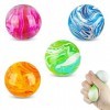Ainiv Balles Anti-Stress Colorées Fidget Balls, 4PCS 5cm Boule Anti Stress pour Enfant et Adulte, PU Souple Balle Anti Stress