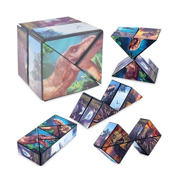 FGen 2 en 1 Cube Magique du Ciel étoilé, Magic Star Cube, Cube Transformant Jouet Anti-Stress pour Enfants et Adultes, Jeu éd