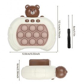 Quick Push Bubbles Game, CLIUNT Sensory Fidget Toys, Jeu de Pop ÉLectronique, pour Anti-Stress pour Adultes, Éducatif pour En