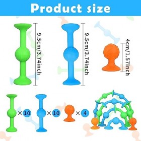 24 pièces Sucker Darts Toys, Jeu de fléchettes Pop, Sucker Toy, Jouet Ventouse, Ventouse drôle de Construction, Pop Sucker Da
